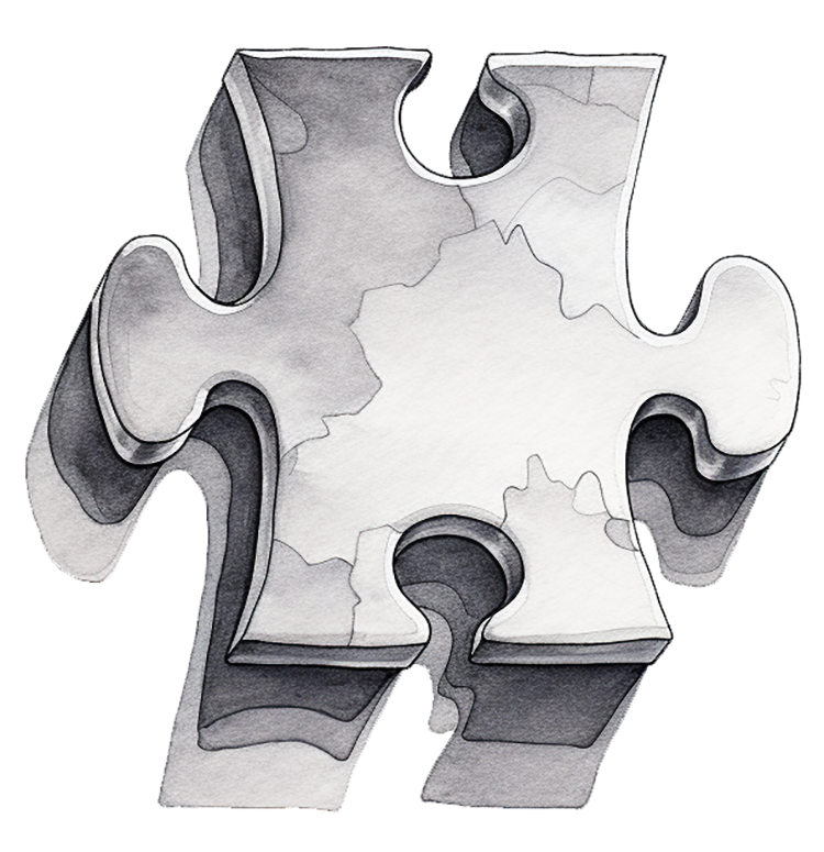 A single puzzle piece